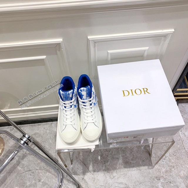 Dior迪奧2022新色Walk’n’Dior運動鞋休閒時尚高幫鞋 dx3166